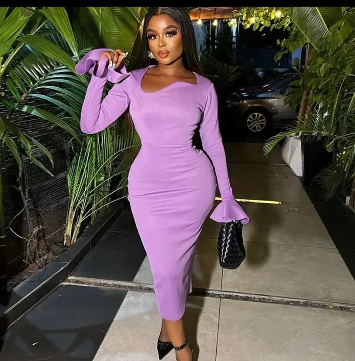 GALLANT LAVENDER DRESS