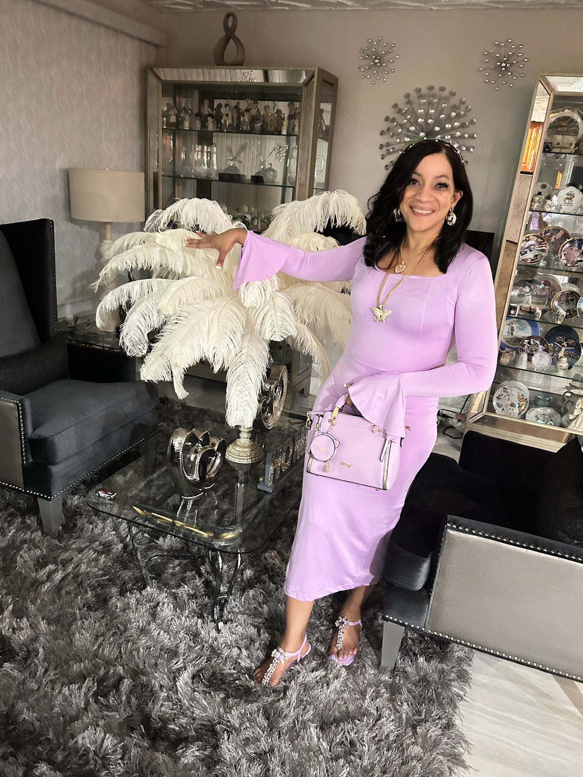 GALLANT LAVENDER DRESS
